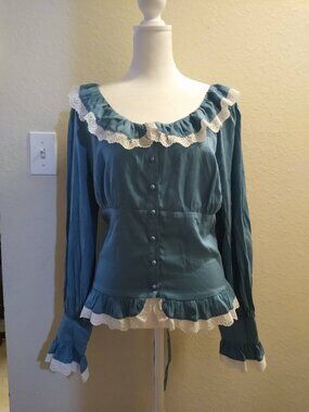 Scarlet Darkness Peplum Top